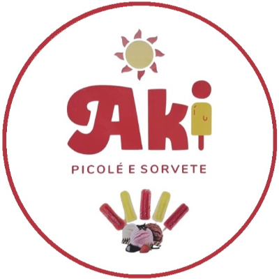 Logo Cartão Aki Picolé e Sorvete