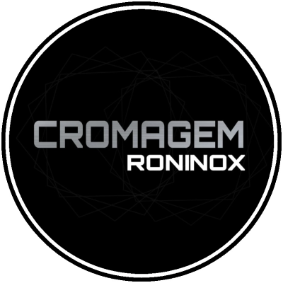 Logo Cartão Cromagem Roninox 