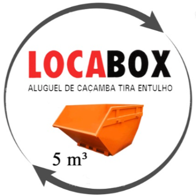Logo Cartão LOCABOX Aluguel de Caçamba Tira Entulho