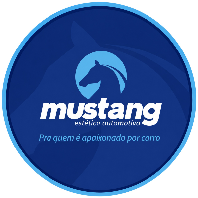 Logo Cartão Mustang Estética Automotiva