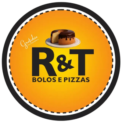 Logo Cartão R & T Bolos e Pizzas