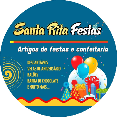 Logo Cartão Santa Rita Festas