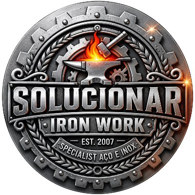 Logo Cartão Solucionar Iron Work